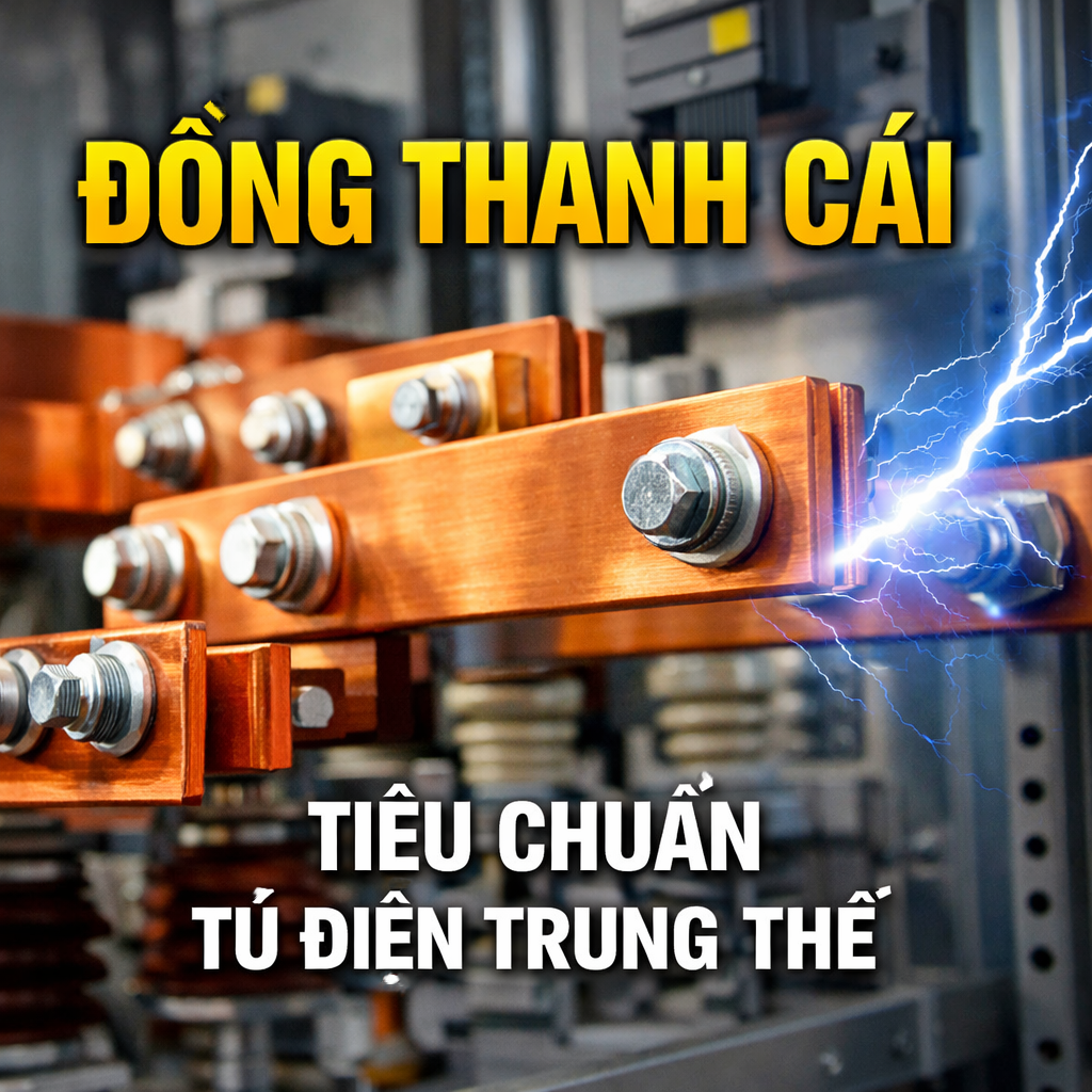 Vì sao đồng thanh cái là tiêu chuẩn bắt buộc của tủ điện trung thế